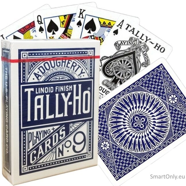 Bicycle Tally-Ho Circle kortos (Mėlynos) Bicycle Tally-Ho Circle kortos (Mėlynos)
