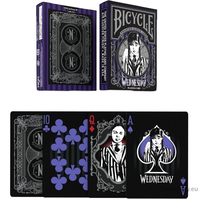 Bicycle Wednesday Addams žaidimo kortos 2 Bicycle Wednesday Addams žaidimo kortos 2