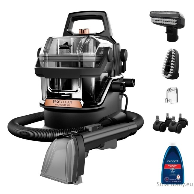 Bissell Portable Carpet and Upholstery Cleaner SpotClean HydroSteam Pro Corded operating Washing function - V 1000 W Black Bissell Portable Carpet and Upholstery Cleaner SpotClean HydroSteam Pro Corded operating Washing function - V 1000 W Black