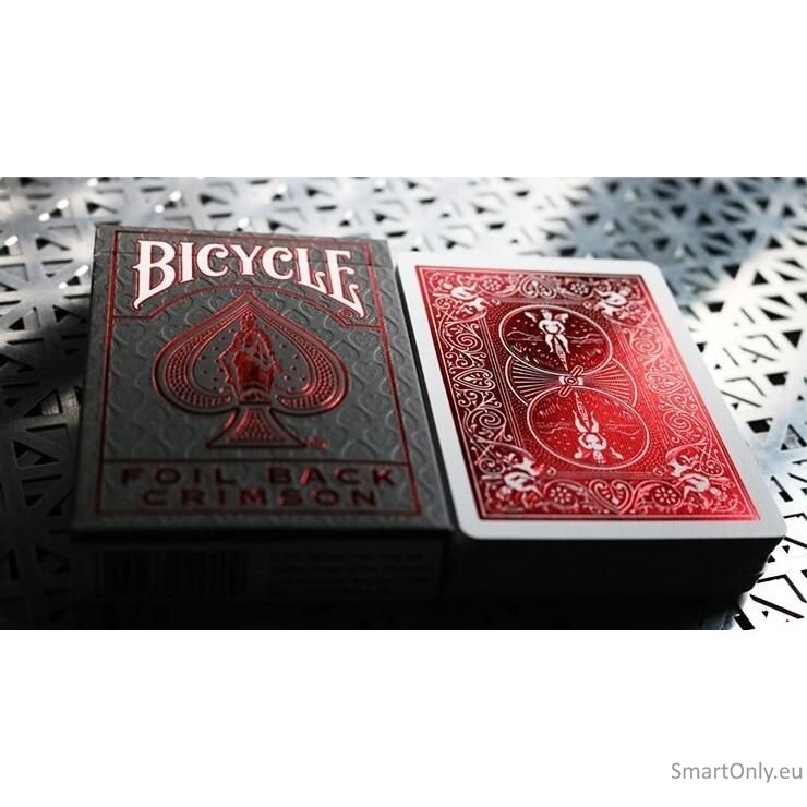 Bicycle Rider Back Metal Luxe kortos (Raudonos) 2 Bicycle Rider Back Metal Luxe kortos (Raudonos) 2