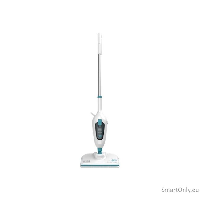 BLACK & DECKER Steam mop | FSM13E1-QS | Power 1300 W | Water tank capacity 0.38 L | White 6 BLACK & DECKER Steam mop | FSM13E1-QS | Power 1300 W | Water tank capacity 0.38 L | White 6