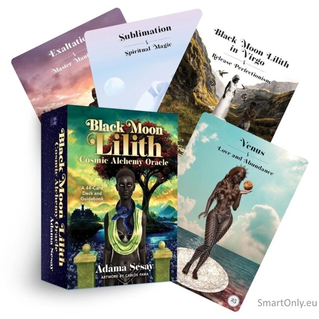 Black Moon Lilith Cosmic Alchemy Oracle kortos Hay House Black Moon Lilith Cosmic Alchemy Oracle kortos Hay House