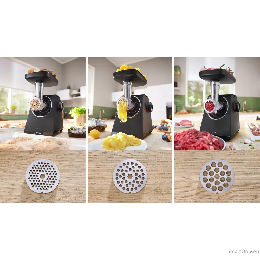 Bosch Food Mincer | MFWS430B | Black | Number of speeds 2 | Throughput (kg/min) 2.5 5