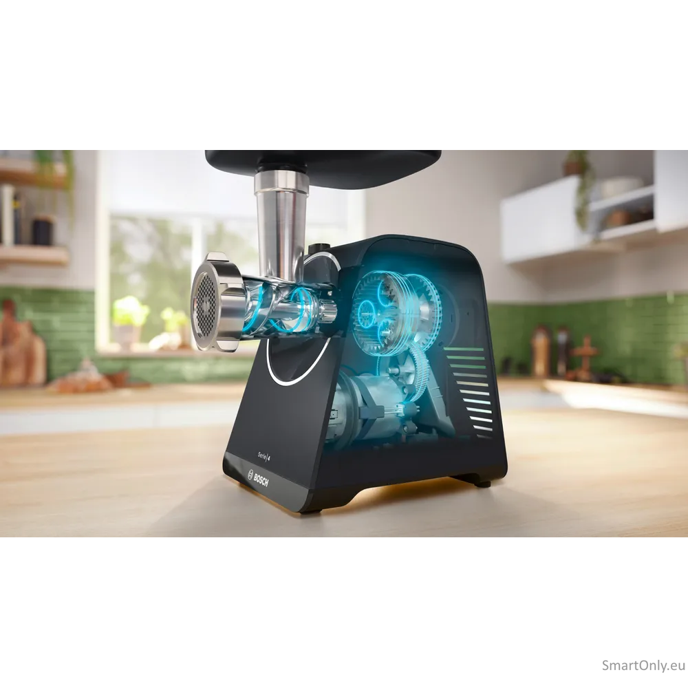 Bosch Food Mincer | MFWS430B | Black | Number of speeds 2 | Throughput (kg/min) 2.5 6 Bosch Food Mincer | MFWS430B | Black | Number of speeds 2 | Throughput (kg/min) 2.5 6