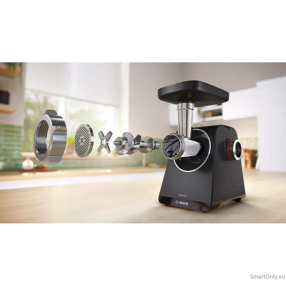 Bosch Food Mincer | MFWS430B | Black | Number of speeds 2 | Throughput (kg/min) 2.5 1 Bosch Food Mincer | MFWS430B | Black | Number of speeds 2 | Throughput (kg/min) 2.5 1