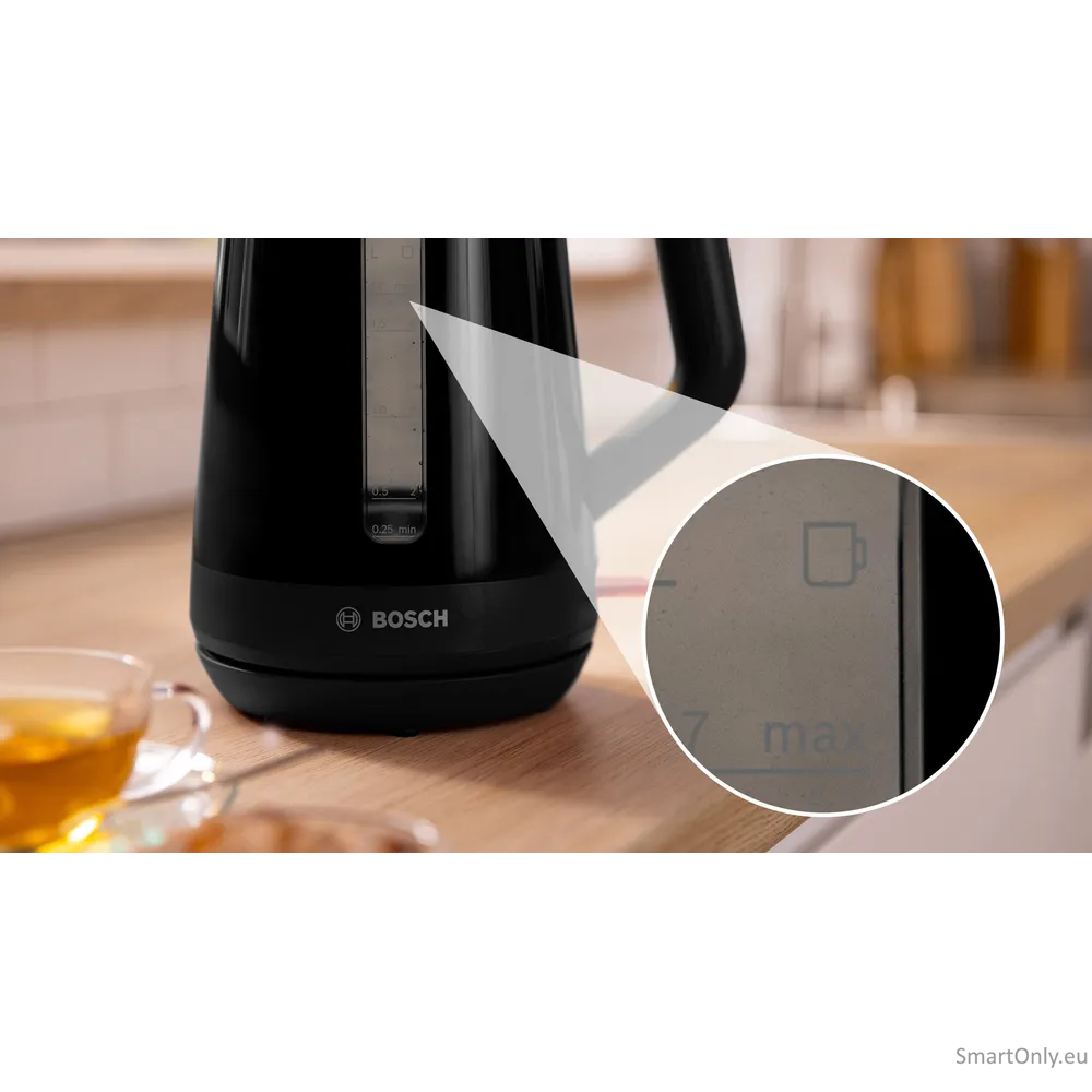 Bosch Kettle | TWK1M123 | Electric | 2400 W | 1.7 L | Plastic | 360° rotational base | Black 3