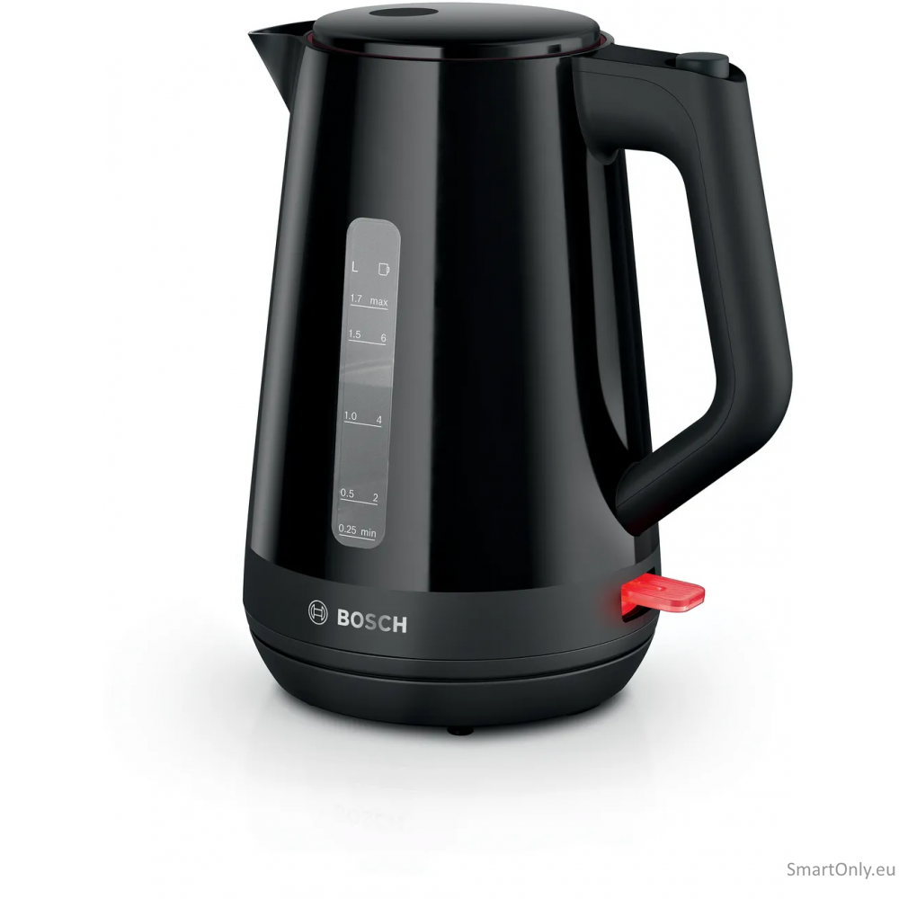 Bosch Kettle | TWK1M123 | Electric | 2400 W | 1.7 L | Plastic | 360° rotational base | Black Bosch Kettle | TWK1M123 | Electric | 2400 W | 1.7 L | Plastic | 360° rotational base | Black
