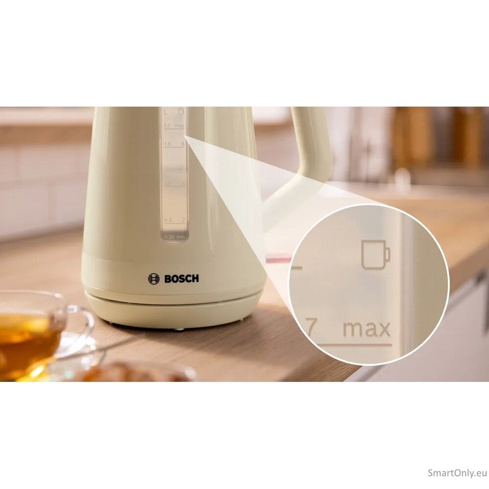 Bosch Kettle | TWK1M127 | Electric | 2400 W | 1.7 L | Plastic | Cream 2