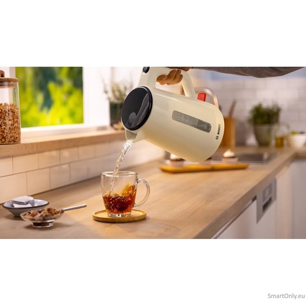 Bosch Kettle | TWK1M127 | Electric | 2400 W | 1.7 L | Plastic | Cream 3 Bosch Kettle | TWK1M127 | Electric | 2400 W | 1.7 L | Plastic | Cream 3