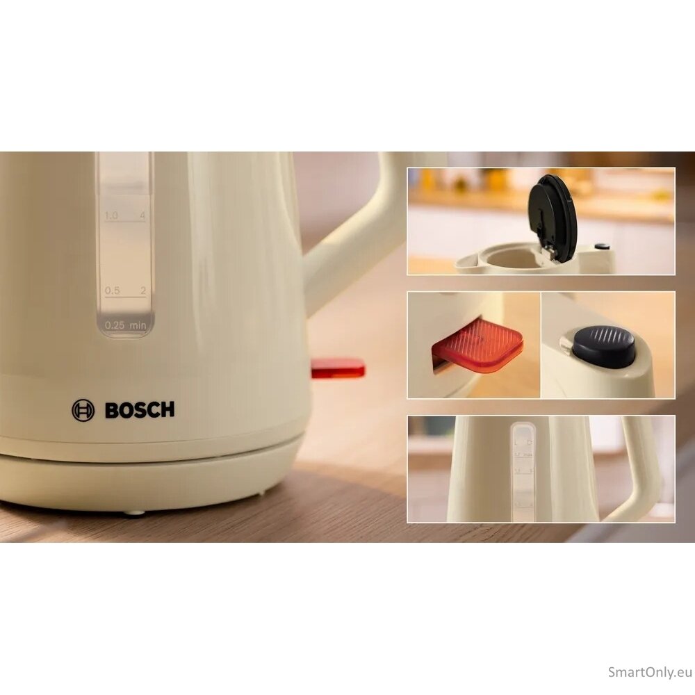 Bosch Kettle | TWK1M127 | Electric | 2400 W | 1.7 L | Plastic | Cream 6
