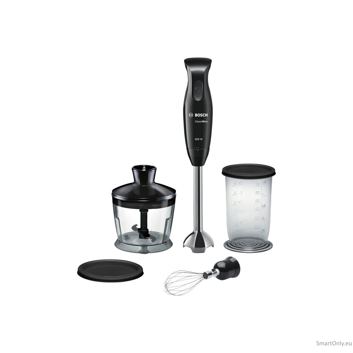 Bosch | Blender | CleverMixx MSM2650B | Hand Blender | 600 W | Number of speeds 12 | Chopper | Black 3