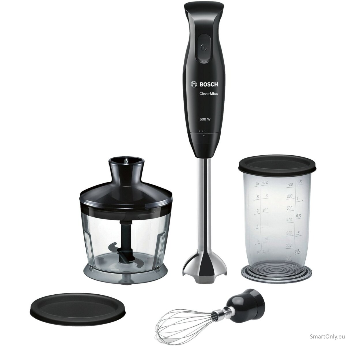 Bosch | Blender | CleverMixx MSM2650B | Hand Blender | 600 W | Number of speeds 12 | Chopper | Black Bosch | Blender | CleverMixx MSM2650B | Hand Blender | 600 W | Number of speeds 12 | Chopper | Black