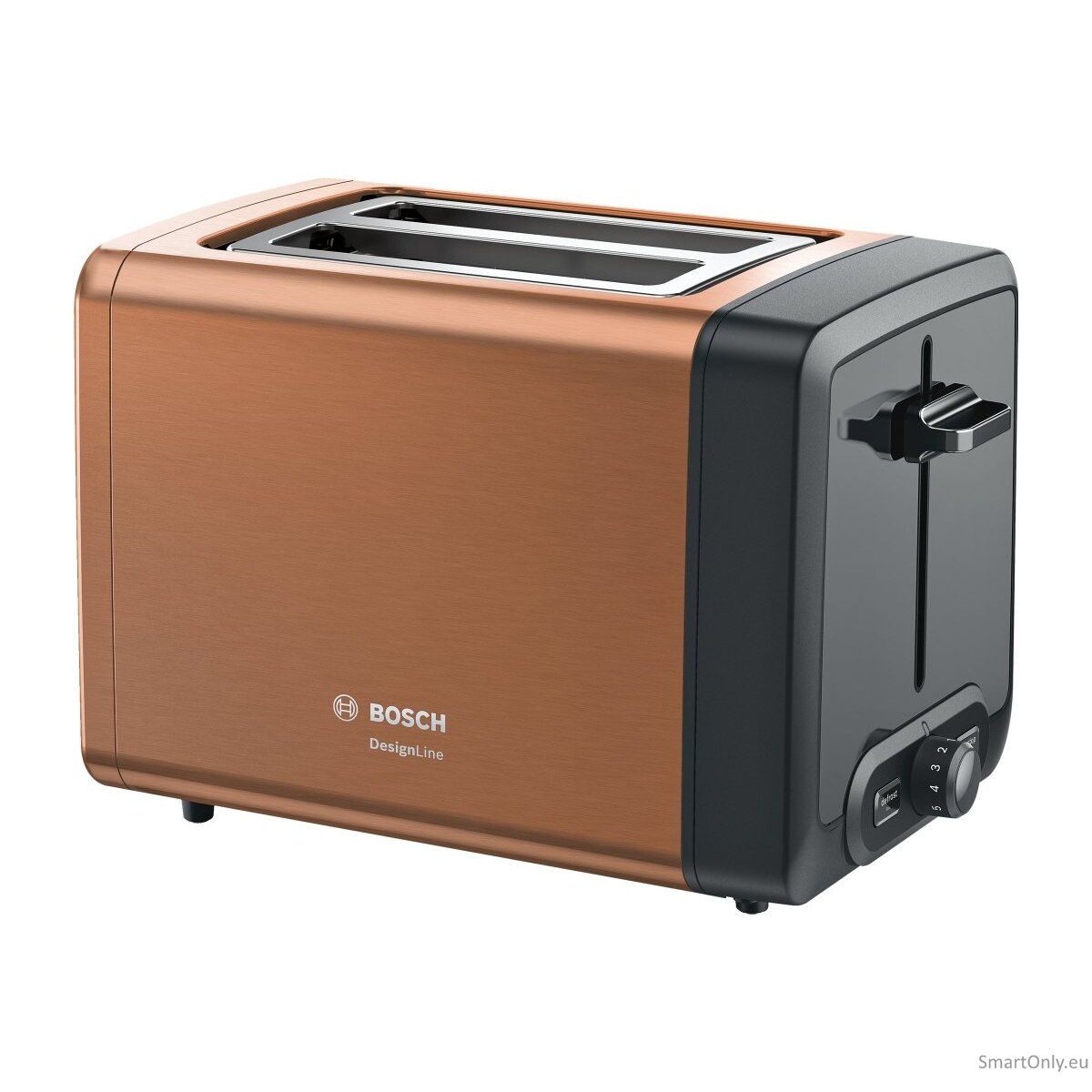 Bosch DesignLine Toaster TAT4P429 Power 970 W Number of slots 2 Housing material Stainless Steel Copper/Black 7 Bosch DesignLine Toaster TAT4P429 Power 970 W Number of slots 2 Housing material Stainless Steel Copper/Black 7