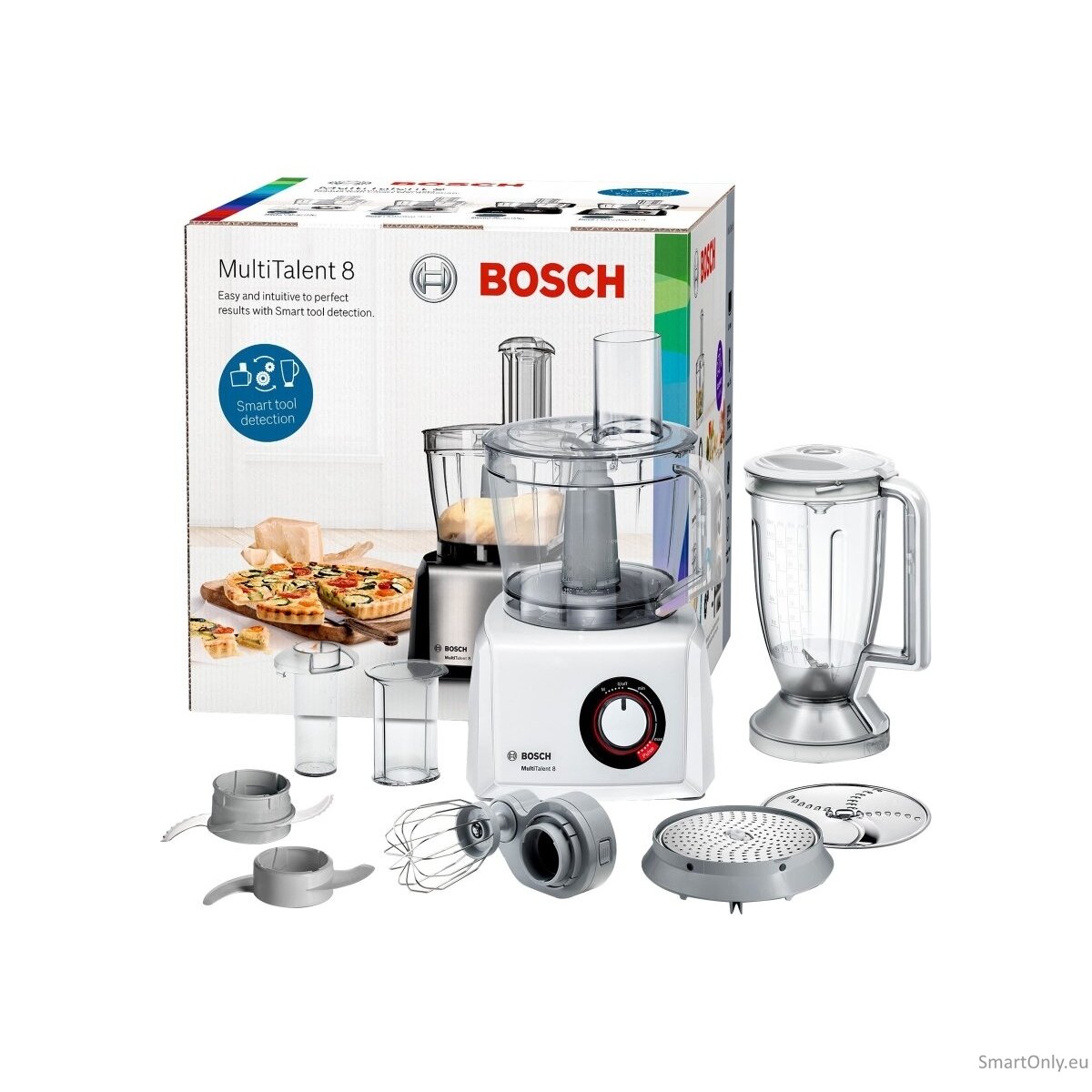 Bosch Food Processor MultiTalent 8 MC812W501 1000 W Number of speeds 2 Bowl capacity 3.9 L Blender White 5 Bosch Food Processor MultiTalent 8 MC812W501 1000 W Number of speeds 2 Bowl capacity 3.9 L Blender White 5