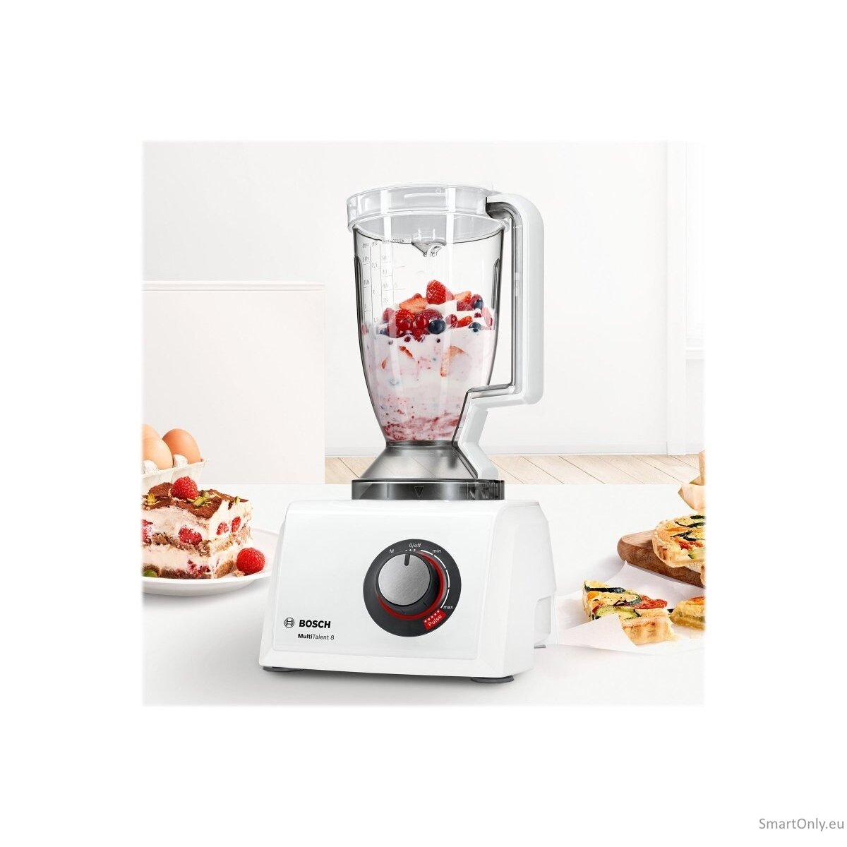 Bosch Food Processor MultiTalent 8 MC812W501 1000 W Number of speeds 2 Bowl capacity 3.9 L Blender White 7 Bosch Food Processor MultiTalent 8 MC812W501 1000 W Number of speeds 2 Bowl capacity 3.9 L Blender White 7