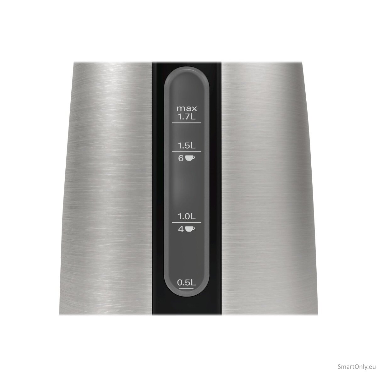 Bosch Kettle DesignLine TWK3P420  Electric 2400 W 1.7 L Stainless steel 360° rotational base Stainless steel/Black 10