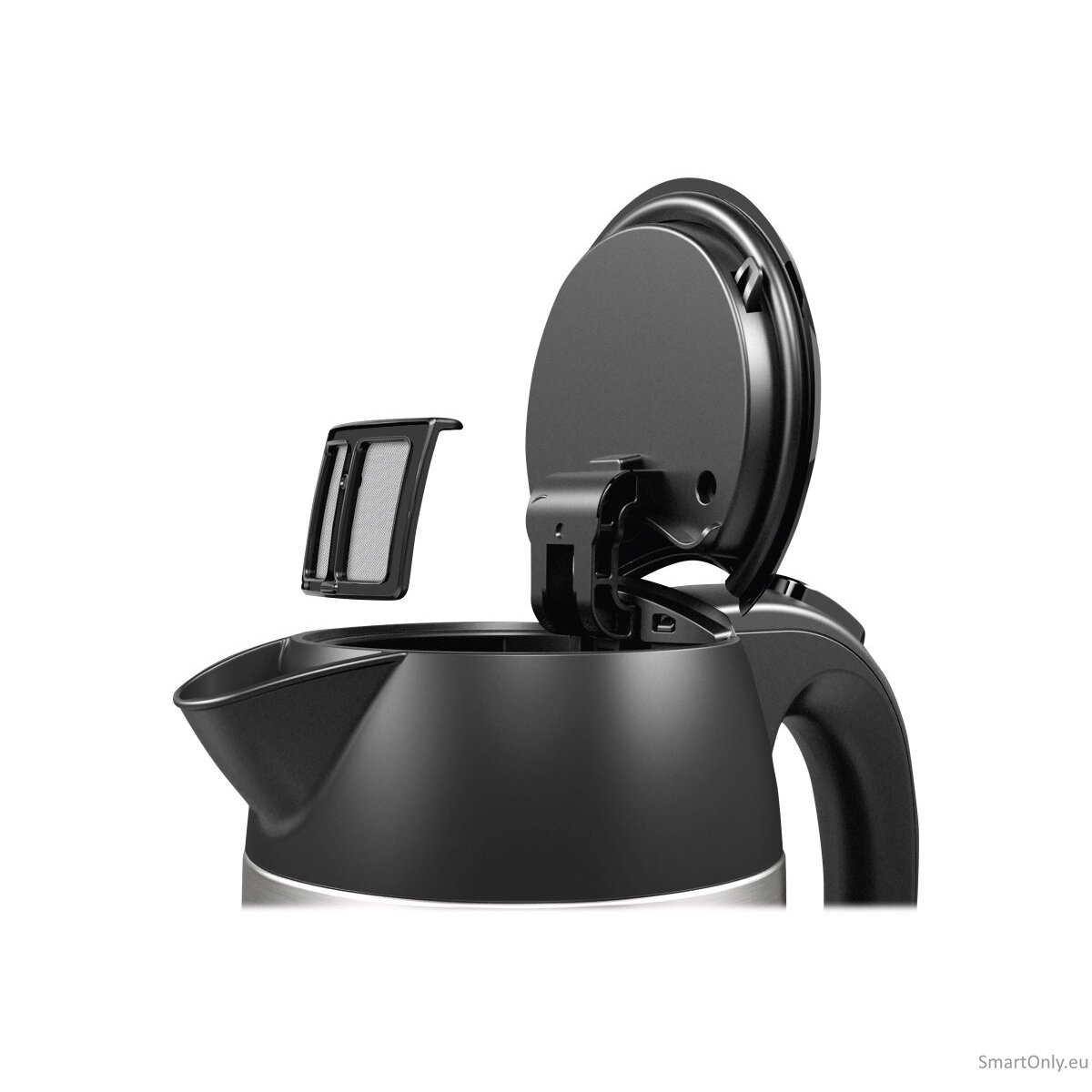 Bosch Kettle DesignLine TWK3P420 Electric 2400 W 1.7 L Stainless steel 360° rotational base Stainless steel/Black 6 Bosch Kettle DesignLine TWK3P420 Electric 2400 W 1.7 L Stainless steel 360° rotational base Stainless steel/Black 6