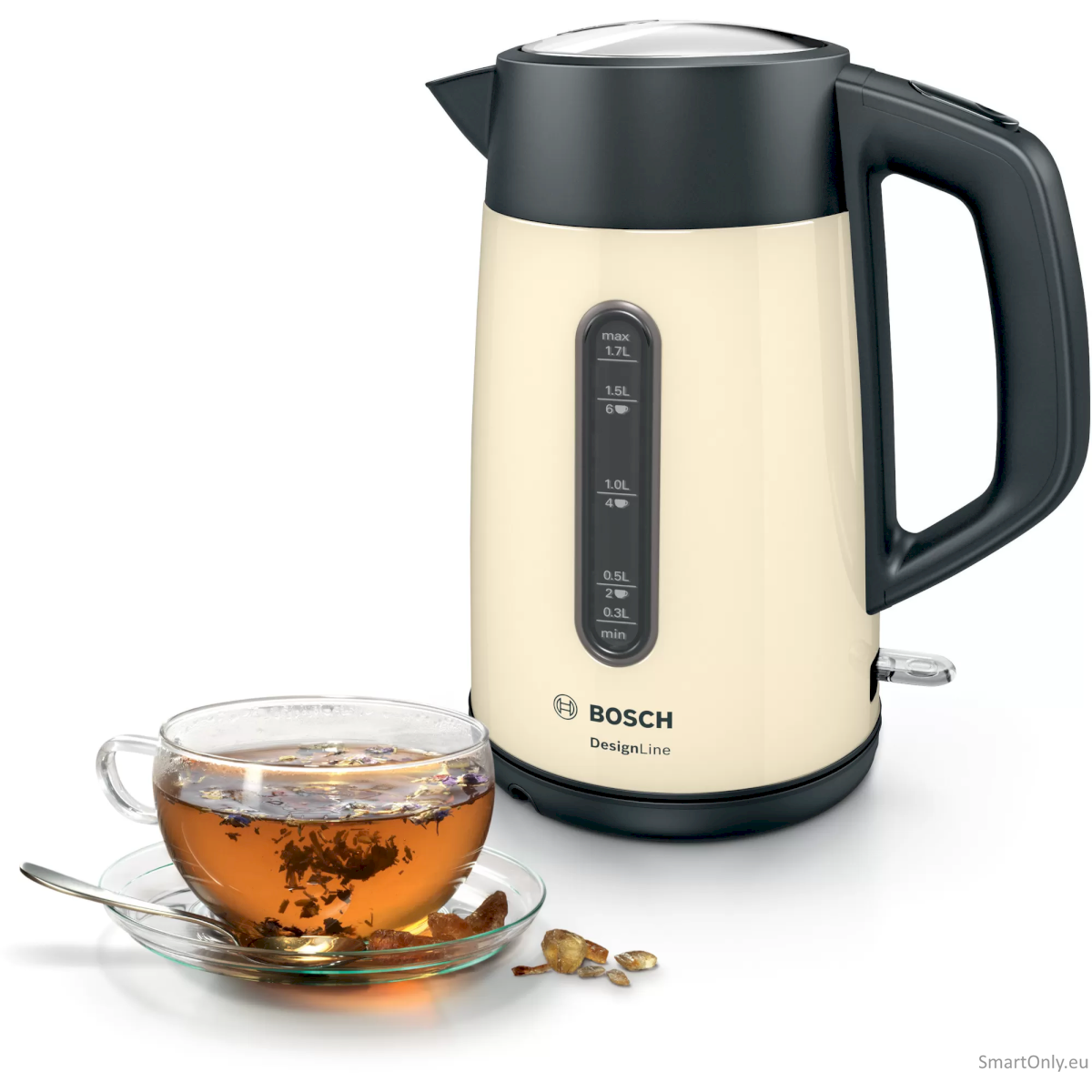 Bosch Kettle TWK4P437 Electric 2400 W 1.7 L Stainless steel Beige 1 Bosch Kettle TWK4P437 Electric 2400 W 1.7 L Stainless steel Beige 1