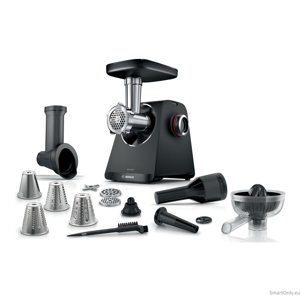 Bosch MFWS450B MultiPower Meat mincer, 1900 W, Black/Stainless Steel