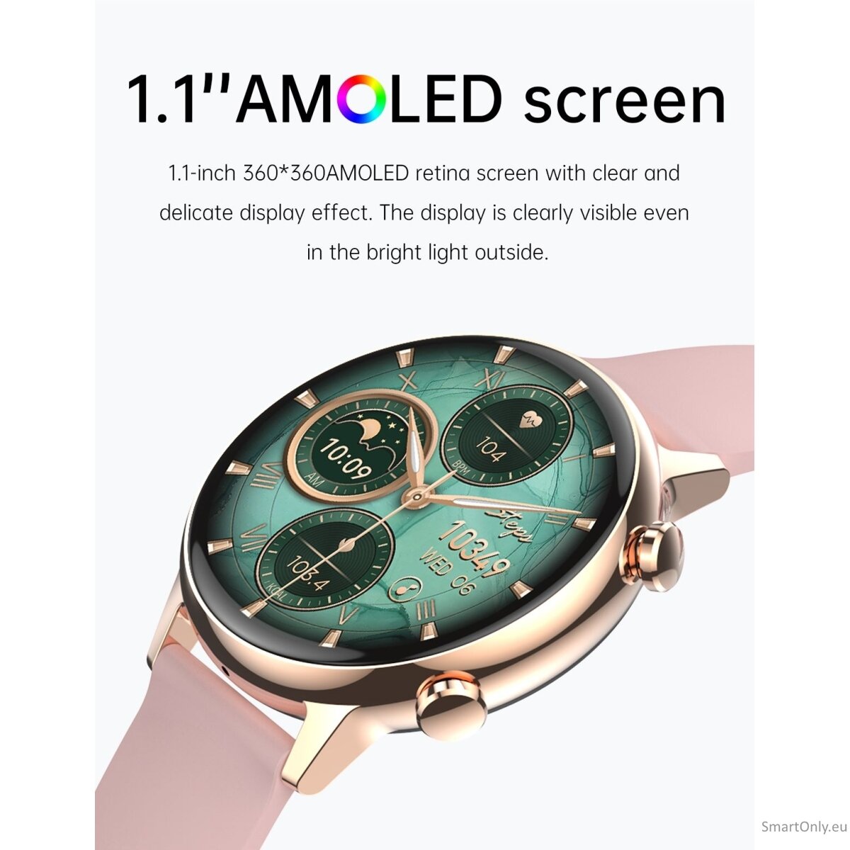 BOZLUN W39 AMOLED smart watch Black 2