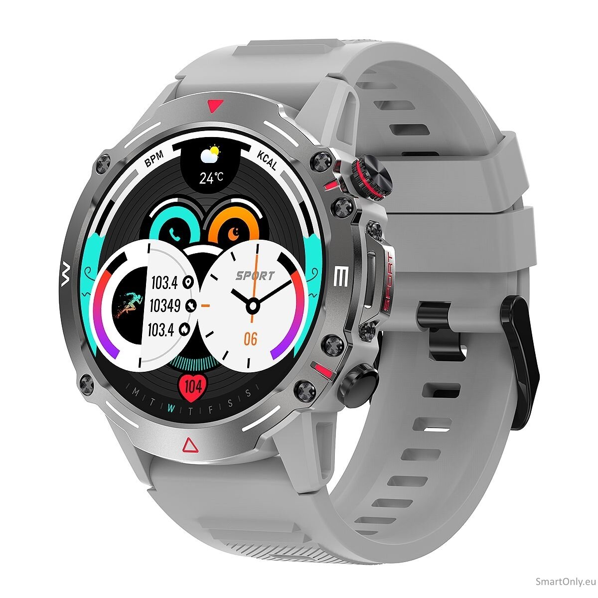 BOZLUN W87 AMOLED išmanusis laikrodis Grey