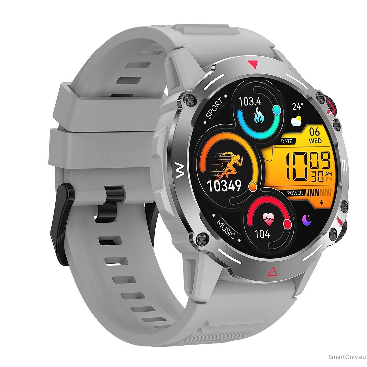 BOZLUN W87 AMOLED išmanusis laikrodis Grey 1