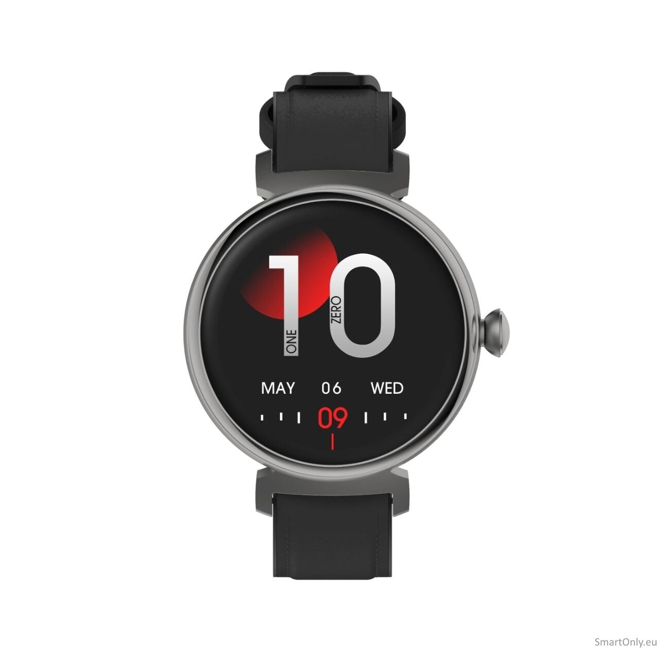 BOZLUN W70 AMOLED Smart Watch Black Leather 2
