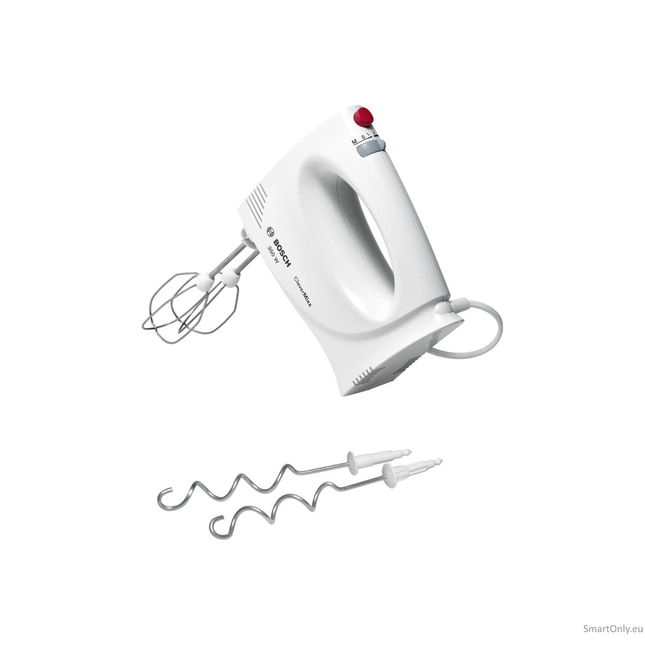 Bosch Hand Mixer MFQ3030 Hand Mixer 350 W Number of speeds 4 Stainless steel/Plastic Turbo mode White 6 Bosch Hand Mixer MFQ3030 Hand Mixer 350 W Number of speeds 4 Stainless steel/Plastic Turbo mode White 6