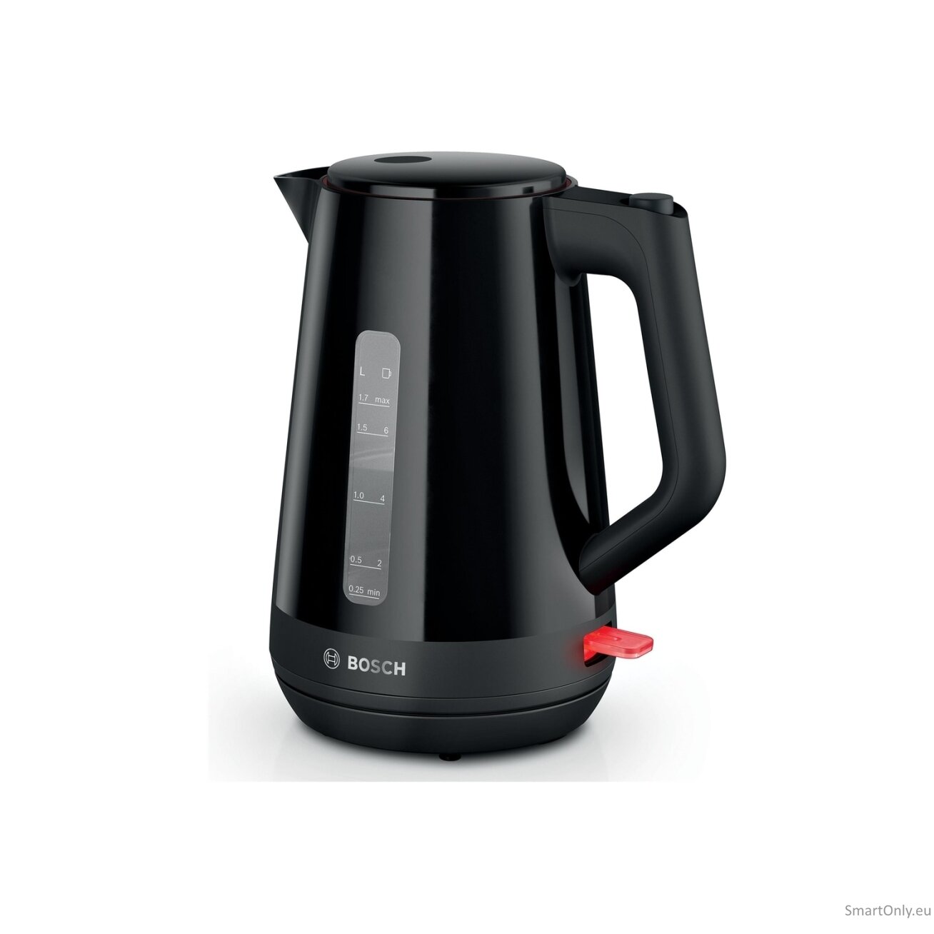 Bosch Kettle | TWK1M123 | Electric | 2400 W | 1.7 L | Plastic | 360° rotational base | Black 5 Bosch Kettle | TWK1M123 | Electric | 2400 W | 1.7 L | Plastic | 360° rotational base | Black 5
