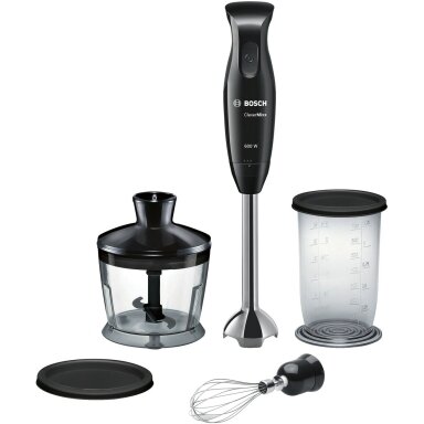 Bosch | Blender | CleverMixx MSM2650B | Hand Blender | 600 W | Number of speeds 12 | Chopper | Black Bosch | Blender | CleverMixx MSM2650B | Hand Blender | 600 W | Number of speeds 12 | Chopper | Black