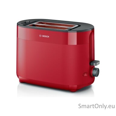 Bosch Compact Toaster | TAT2M124 MyMoment | Power 950 W | Number of slots 2 | Housing material Plastic | Red Bosch Compact Toaster | TAT2M124 MyMoment | Power 950 W | Number of slots 2 | Housing material Plastic | Red