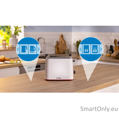Bosch Compact Toaster | TAT3M121 MyMoment | Number of slots 2 | Housing material Plastic | White Bosch Compact Toaster | TAT3M121 MyMoment | Number of slots 2 | Housing material Plastic | White