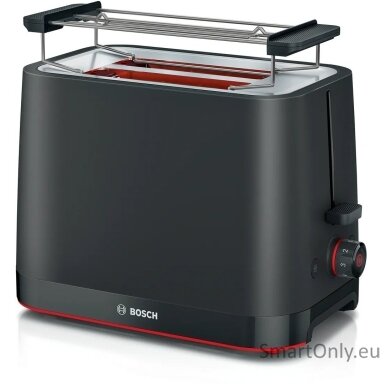 Bosch Compact Toaster | TAT3M123 MyMoment | Power 950 W | Number of slots 2 | Housing material Plastic | Black Bosch Compact Toaster | TAT3M123 MyMoment | Power 950 W | Number of slots 2 | Housing material Plastic | Black