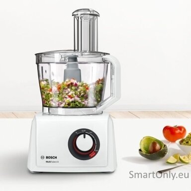 Bosch Food Processor MultiTalent 8 MC812W501 1000 W Number of speeds 2 Bowl capacity 3.9 L Blender White Bosch Food Processor MultiTalent 8 MC812W501 1000 W Number of speeds 2 Bowl capacity 3.9 L Blender White