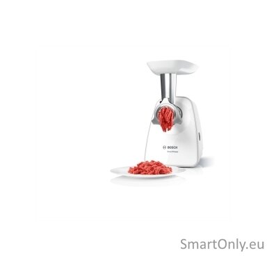 Bosch | Meat mincer SmartPower | MFW2510W | White | 350 W | Number of speeds 1 | 2 Discs: 3.8 and 8 mm; Sausage filler accessory.