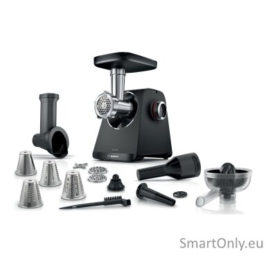 Bosch MFWS450B MultiPower Meat mincer, 1900 W, Black/Stainless Steel