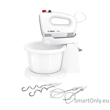 Bosch | Mixer | CleverMixx MFQ2600G | Mixer with bowl | 375 W | Number of speeds 4 | Turbo mode | White Bosch | Mixer | CleverMixx MFQ2600G | Mixer with bowl | 375 W | Number of speeds 4 | Turbo mode | White