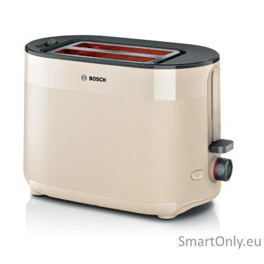 Bosch TAT2M127 MyMoment Compact toaster, 950 W, 2 slots, Beige Bosch TAT2M127 MyMoment Compact toaster, 950 W, 2 slots, Beige
