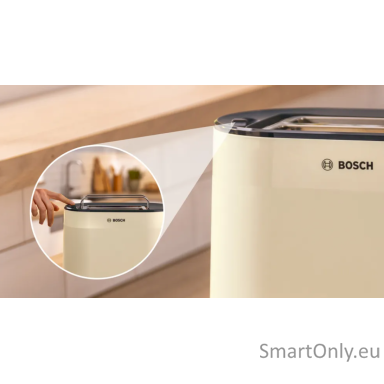 Bosch TAT2M127 MyMoment Compact toaster, 950 W, 2 slots, Beige Bosch TAT2M127 MyMoment Compact toaster, 950 W, 2 slots, Beige