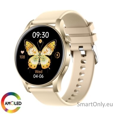 BOZLUN B55S AMOLED išmanusis laikrodis Gold BOZLUN B55S AMOLED išmanusis laikrodis Gold