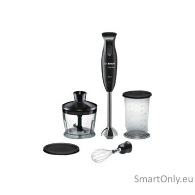 Bosch | Blender | CleverMixx MSM2650B | Hand Blender | 600 W | Number of speeds 12 | Chopper | Black 2 Bosch | Blender | CleverMixx MSM2650B | Hand Blender | 600 W | Number of speeds 12 | Chopper | Black 2