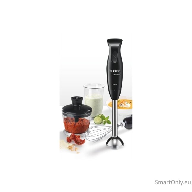 Bosch | Blender | CleverMixx MSM2650B | Hand Blender | 600 W | Number of speeds 12 | Chopper | Black 4 Bosch | Blender | CleverMixx MSM2650B | Hand Blender | 600 W | Number of speeds 12 | Chopper | Black 4