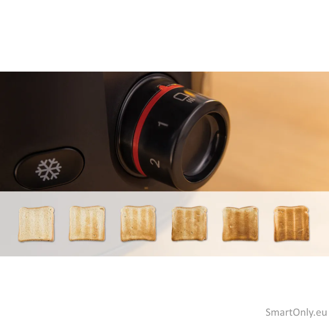 Bosch Compact Toaster | TAT2M123 MyMoment | Power 950 W | Number of slots 2 | Housing material Plastic | Black 4 Bosch Compact Toaster | TAT2M123 MyMoment | Power 950 W | Number of slots 2 | Housing material Plastic | Black 4