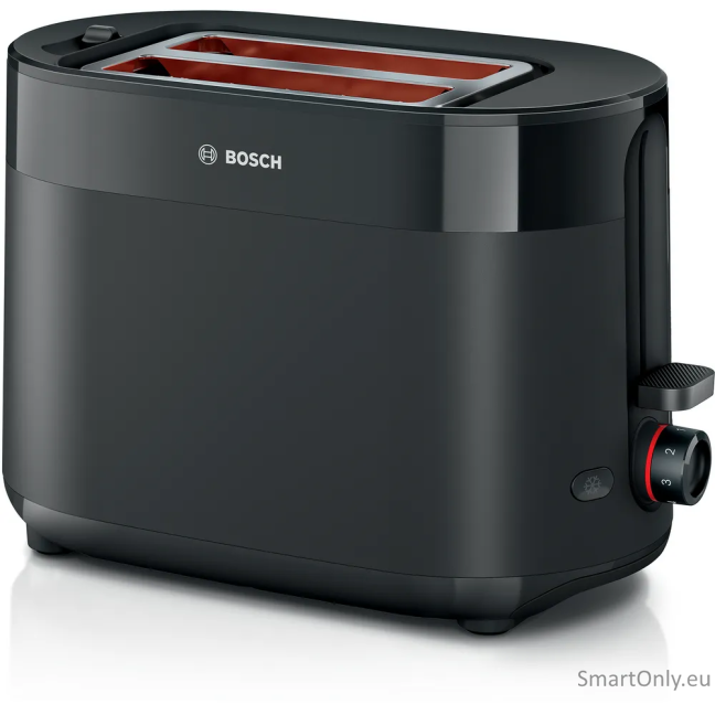 Bosch Compact Toaster | TAT2M123 MyMoment | Power 950 W | Number of slots 2 | Housing material Plastic | Black Bosch Compact Toaster | TAT2M123 MyMoment | Power 950 W | Number of slots 2 | Housing material Plastic | Black