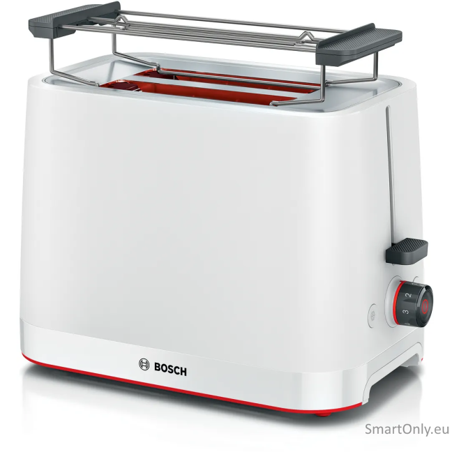 Bosch Compact Toaster | TAT3M121 MyMoment | Number of slots 2 | Housing material Plastic | White Bosch Compact Toaster | TAT3M121 MyMoment | Number of slots 2 | Housing material Plastic | White