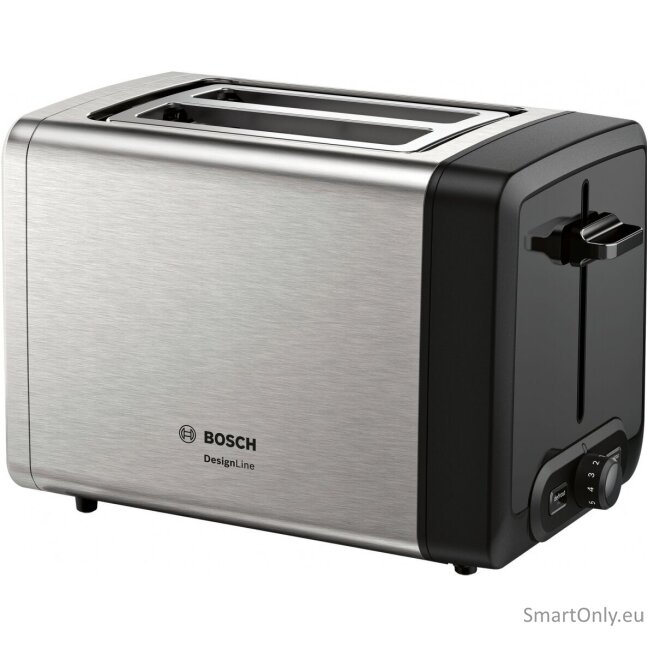 Bosch DesignLine Toaster TAT4P420 Power 970 W Number of slots 2 Housing material Stainless Steel Stainless steel/Black 3 Bosch DesignLine Toaster TAT4P420 Power 970 W Number of slots 2 Housing material Stainless Steel Stainless steel/Black 3