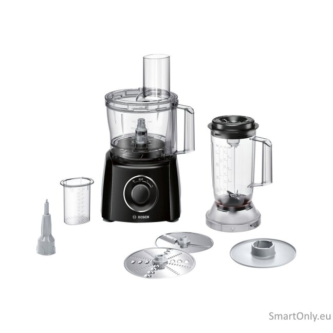 Bosch | Food processor | MCM3201B | 800 W | Number of speeds 2 | Bowl capacity 2,3 L | Ice crushing | Blender | Black 6 Bosch | Food processor | MCM3201B | 800 W | Number of speeds 2 | Bowl capacity 2,3 L | Ice crushing | Blender | Black 6