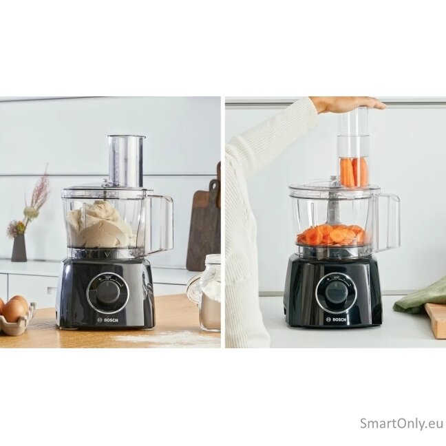 Bosch | Food Processor MultiTalent 3 Plus | MCM3PM386 | 900 W | Number of speeds 2 | Bowl capacity 2.3 L | Black/Stainless steel 2 Bosch | Food Processor MultiTalent 3 Plus | MCM3PM386 | 900 W | Number of speeds 2 | Bowl capacity 2.3 L | Black/Stainless steel 2
