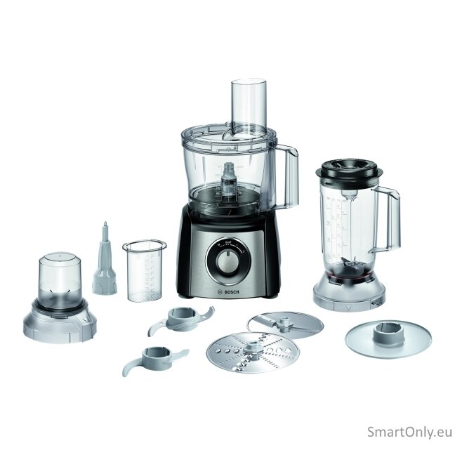 Bosch | Food Processor MultiTalent 3 Plus | MCM3PM386 | 900 W | Number of speeds 2 | Bowl capacity 2.3 L | Black/Stainless steel 5 Bosch | Food Processor MultiTalent 3 Plus | MCM3PM386 | 900 W | Number of speeds 2 | Bowl capacity 2.3 L | Black/Stainless steel 5
