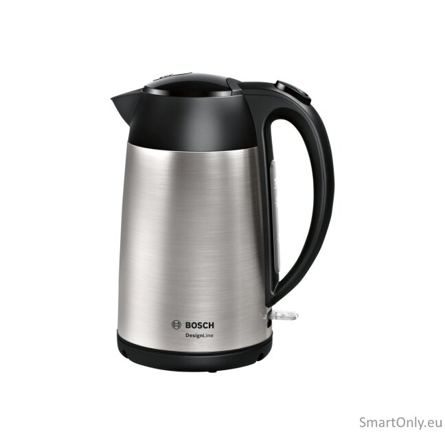 Bosch Kettle DesignLine TWK3P420 Electric 2400 W 1.7 L Stainless steel 360° rotational base Stainless steel/Black 5 Bosch Kettle DesignLine TWK3P420 Electric 2400 W 1.7 L Stainless steel 360° rotational base Stainless steel/Black 5